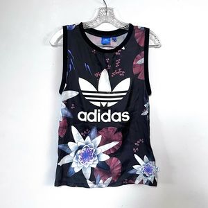 Adidas Originals Lotus Flower Floral Sleeveless Tank Top XS